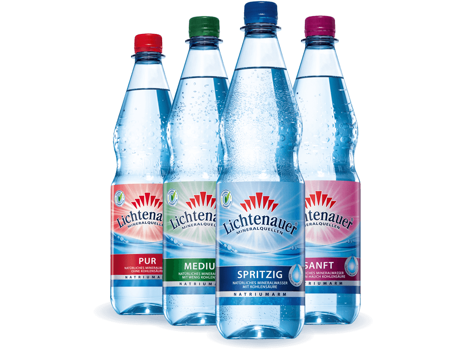 Lichtenauer Mineralwasser: Spritzig, Medium, Sanft und Pur